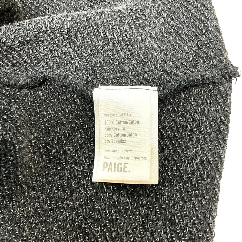 Paige Raeanne Graphic Sweatshirt Washed Black Size XS Rose Garden Melody - Picture 7 of 10